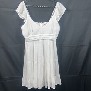 Altar’d State White Mini Dress Large Cottagecore Boho